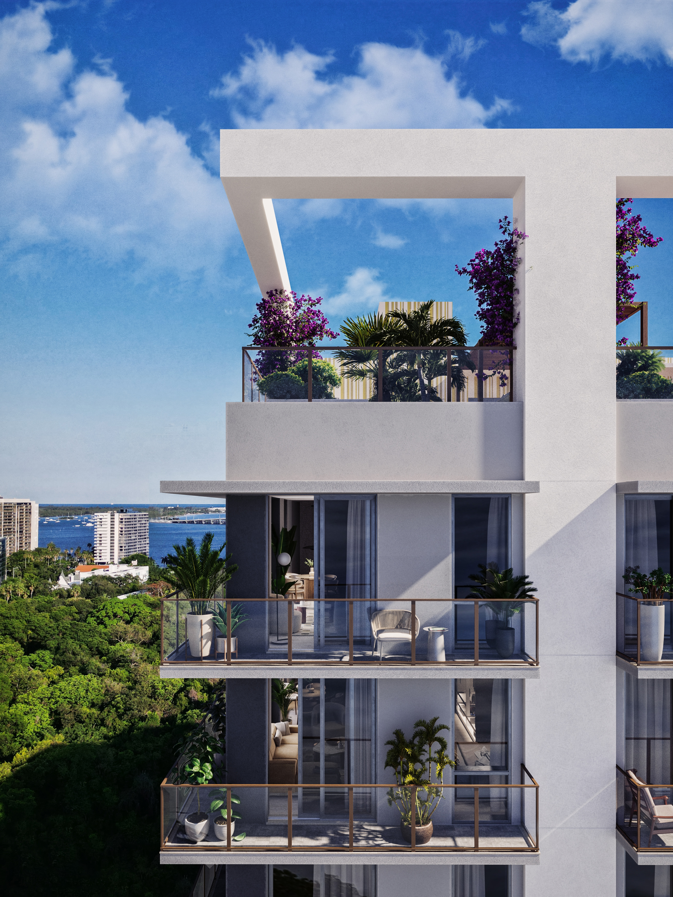 Domus FLATS Brickell Center — Vista aérea